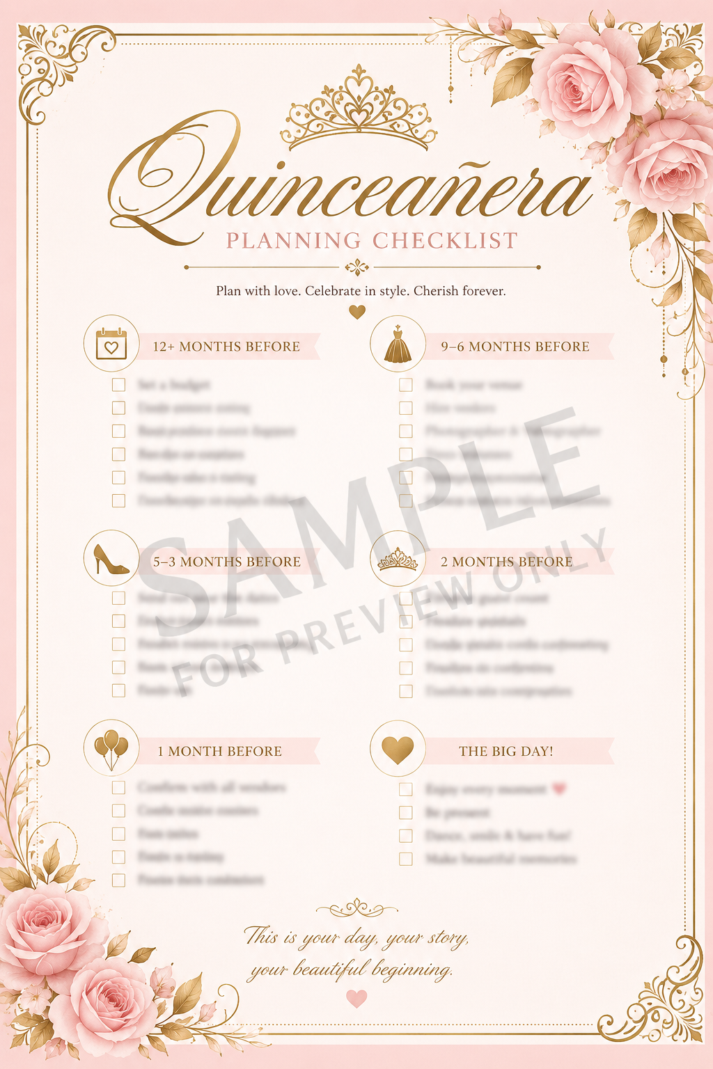 Essential Quinceanera Checklist